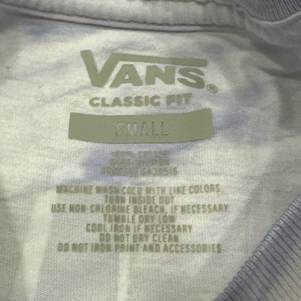 Vans Off The Wall Mens Small Peaked Tie Dye Tee Screen Print Graphic Classic Fit - Picture 7 of 9
